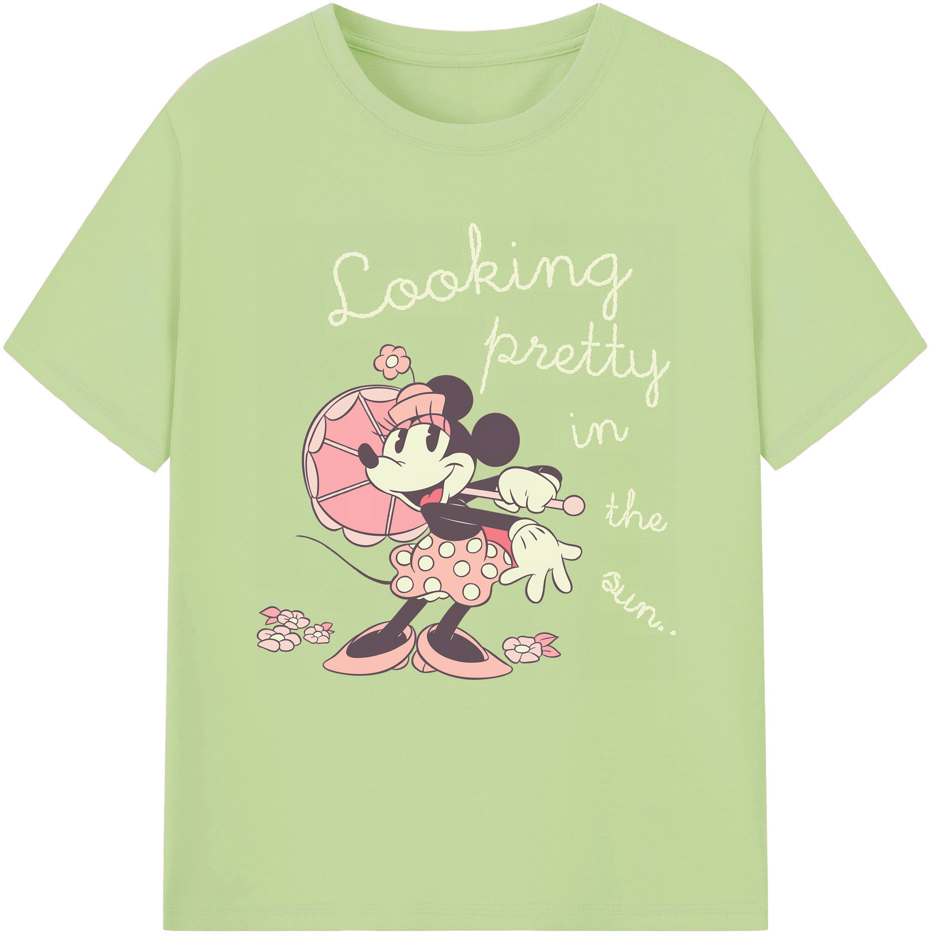 （画像用） ミッキーマウス Mickey Mouse 綿100％半袖Tシャツ（フロントプリント）